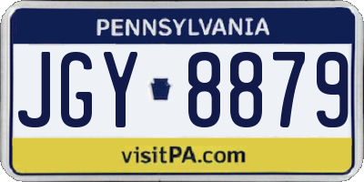 PA license plate JGY8879
