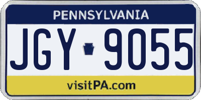PA license plate JGY9055