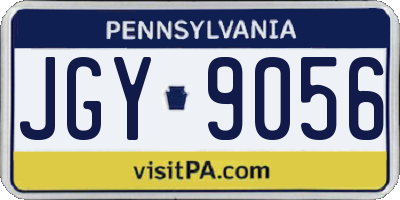 PA license plate JGY9056