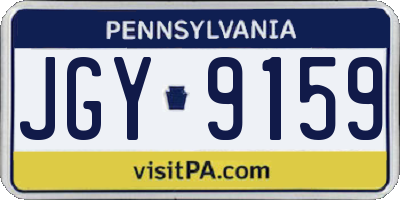 PA license plate JGY9159