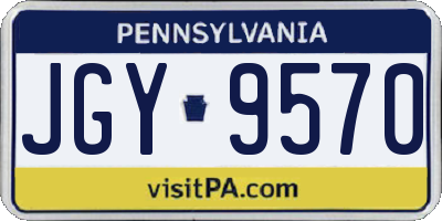 PA license plate JGY9570
