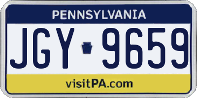 PA license plate JGY9659