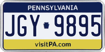 PA license plate JGY9895