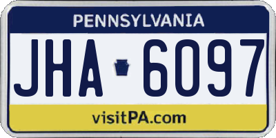 PA license plate JHA6097