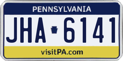 PA license plate JHA6141