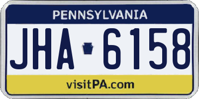 PA license plate JHA6158