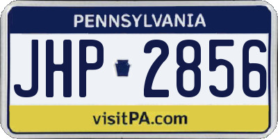PA license plate JHP2856