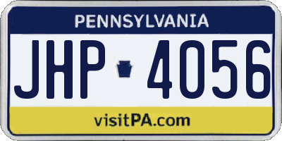 PA license plate JHP4056