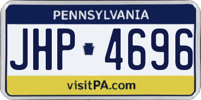 PA license plate JHP4696