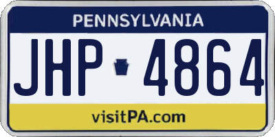 PA license plate JHP4864