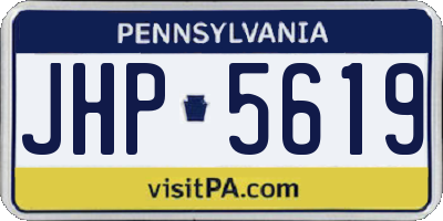 PA license plate JHP5619