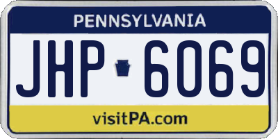 PA license plate JHP6069