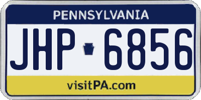 PA license plate JHP6856