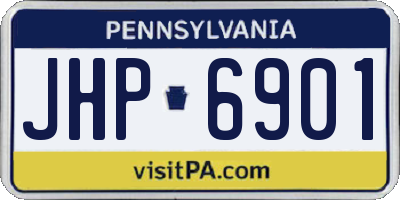 PA license plate JHP6901