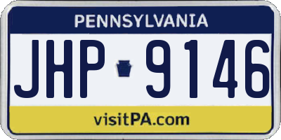 PA license plate JHP9146