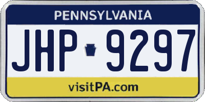 PA license plate JHP9297