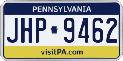 PA license plate JHP9462