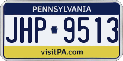 PA license plate JHP9513