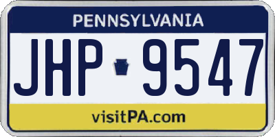 PA license plate JHP9547