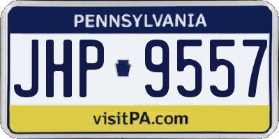 PA license plate JHP9557