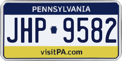 PA license plate JHP9582