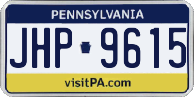 PA license plate JHP9615