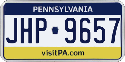 PA license plate JHP9657