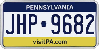 PA license plate JHP9682