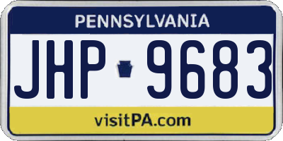 PA license plate JHP9683