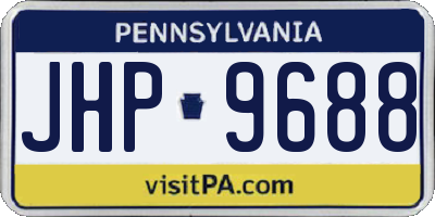 PA license plate JHP9688