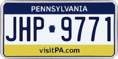 PA license plate JHP9771
