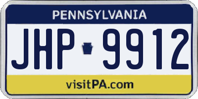 PA license plate JHP9912