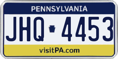 PA license plate JHQ4453