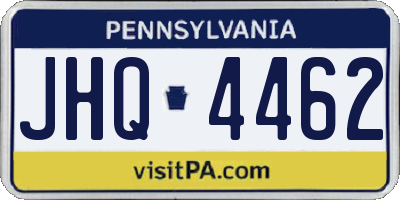 PA license plate JHQ4462