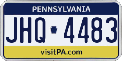 PA license plate JHQ4483