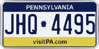 PA license plate JHQ4495