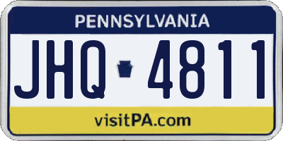 PA license plate JHQ4811
