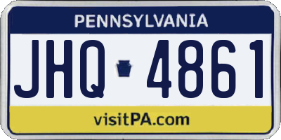 PA license plate JHQ4861