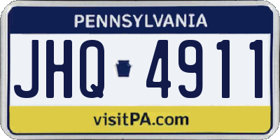 PA license plate JHQ4911