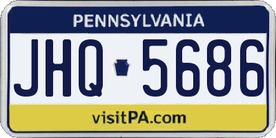 PA license plate JHQ5686