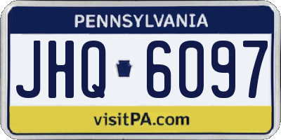 PA license plate JHQ6097