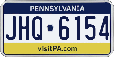 PA license plate JHQ6154