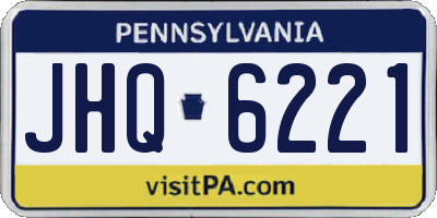 PA license plate JHQ6221