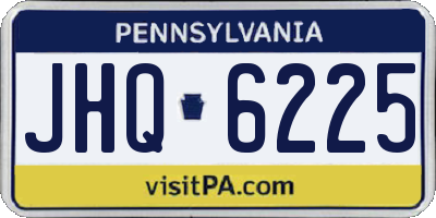PA license plate JHQ6225