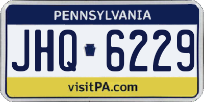PA license plate JHQ6229