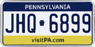 PA license plate JHQ6899