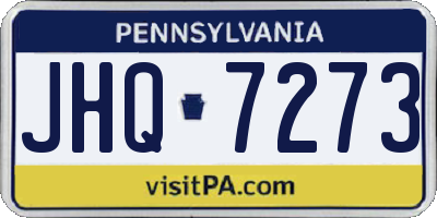 PA license plate JHQ7273
