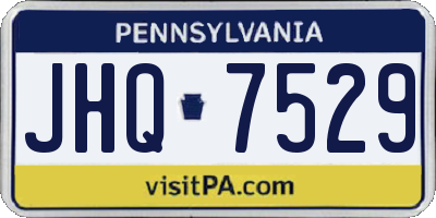PA license plate JHQ7529