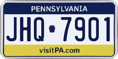 PA license plate JHQ7901