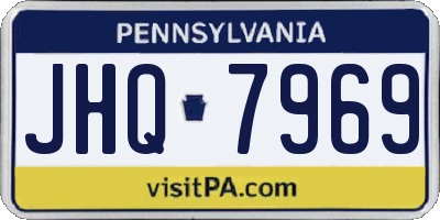 PA license plate JHQ7969